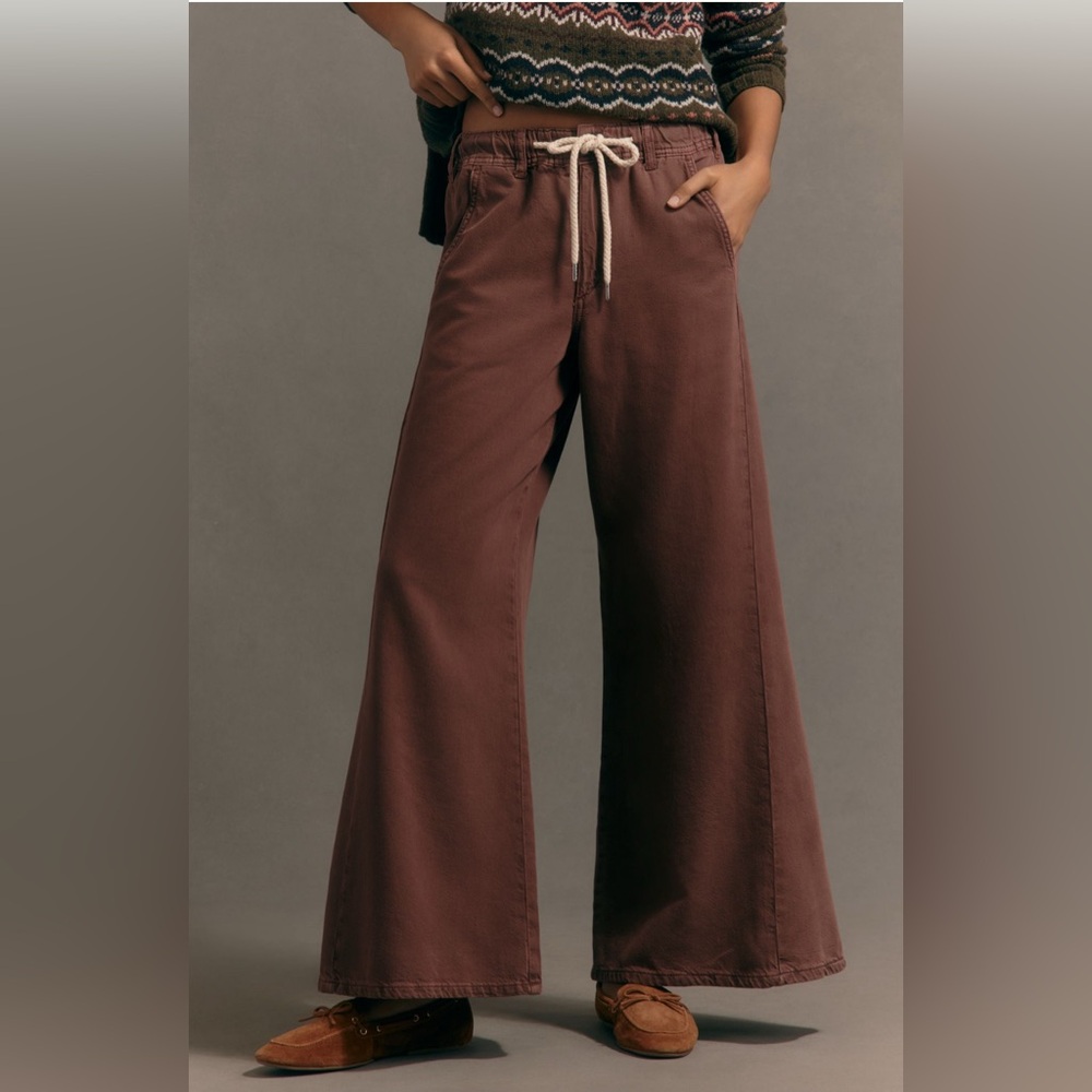 Anthropologie Adi Pull-On Mid-Rise Flare Pant by Pilcro - Picture 2 of 4
